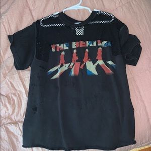 The Beatles Cropped Shirt